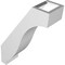 Ekena Millwork 3-in. W x 8-in. D x 12-in. H Baker Architectural Grade PVC Knee Brace BRCP03X08X12BKR - alternate 5